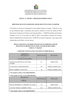 Resultado Final Ap&oacute;s recurso PARFOR 2013-12