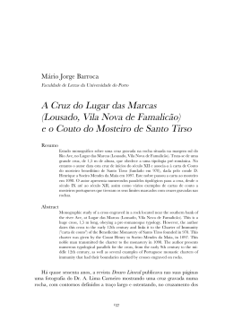 A Cruz do Lugar das Marcas (Lousado, Vila Nova de Famalic&atilde;o) e o