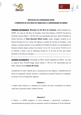protocolo de cooperação entre o município de vila nova de