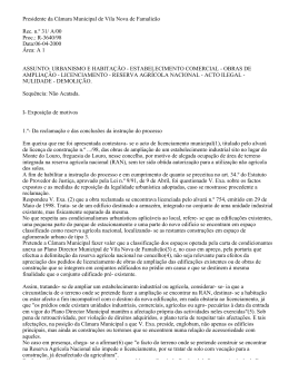 Presidente da C&acirc;mara Municipal de Vila Nova de Famalic&atilde;o Rec. n