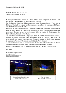 Dia Mundial da Diabetes 2008