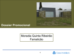 Dossier Promocional Moradia Quinta Ribeir&atilde;o