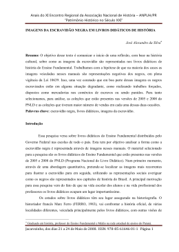 imagens da escravid&atilde;o negra em livros did&aacute;ticos de hist&oacute;ria