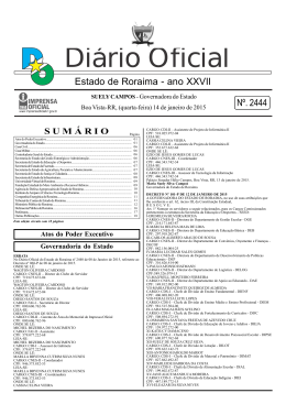 14 - Imprensa Oficial do Estado de Roraima