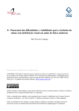 8 - Panorama das dificuldades e viabilidades para a