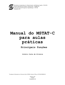 &atilde; EMBRAPA 1995 ISBN