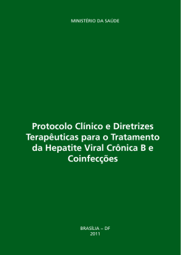 Protocolo clínico hepatite B crônica e coinfecções