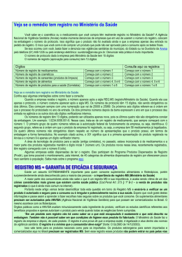 Veja se o rem&eacute;dio tem registro no Minist&eacute;rio da Sa&uacute;de
