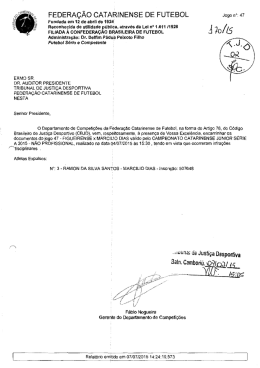 FEDERA&Ccedil;&Atilde;O CATARINENSE DE FUTEBOL Jogo nizzw