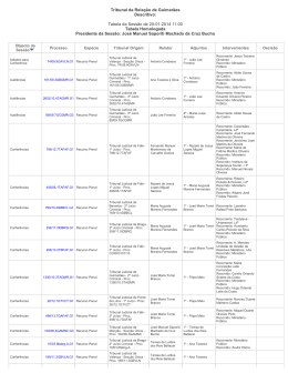 Tabela da Sess&atilde;o de 20-01-2014