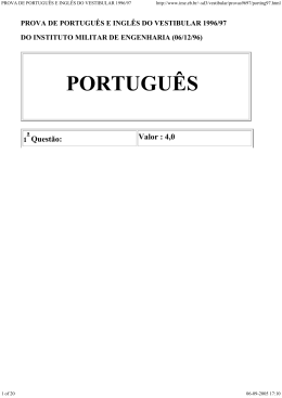 Portugu&ecirc;s - Ingl&ecirc;s