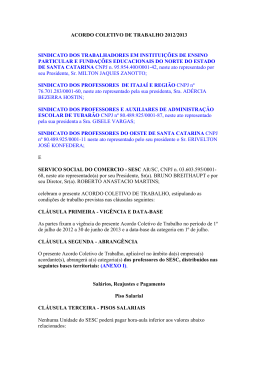 acordo coletivo de trabalho 2012/2013