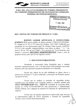 Recurso Rodnei Lasmar - Conselho Federal de Fonoaudiologia