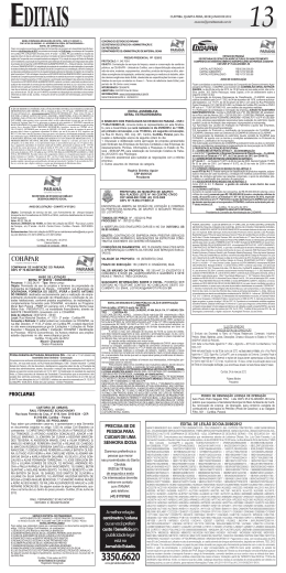 PROCLAMAS - Bem Paran&aacute;