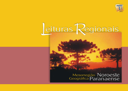 Leituras regionais: mesorregião geográfica noroeste