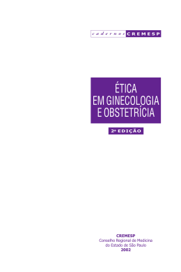 &Eacute;TICA EM GINECOLOGIA E OBSTETR&Iacute;CIA