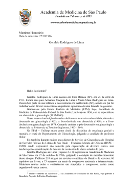 Geraldo Rodrigues de Lima - Academia de Medicina de S&atilde;o Paulo