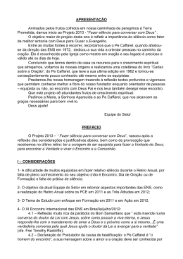 APRESENTA&Ccedil;&Atilde;O Animados pelos frutos colhidos em nossa