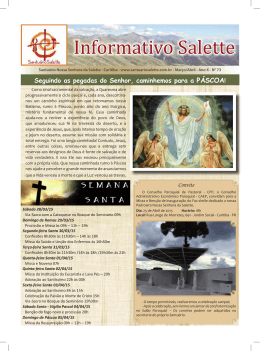 Informativo Mar&ccedil;o_ Abril.indd - Santu&aacute;rio Nossa Senhora da Salette