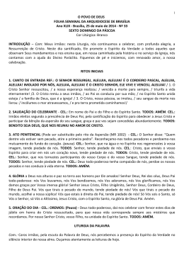 VI Domingo da P&aacute;scoa