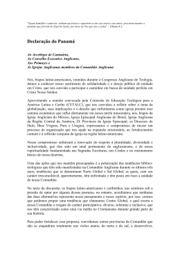 Declaração do Panamá - Conselho Anglicano Latino