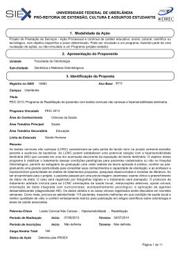 EIC 2013: Programa de Reabilita&ccedil;&atilde;o de pacientes com les&otilde;es