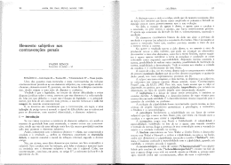 Elemento Subjetivo nas Contraven&ccedil;&otilde;es Penais