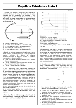 Capítulo 08 – Reflexão da Luz: Espelho Esférico