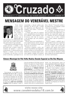 Jornal O CRUZADO - OUTUBRO/2007 - N&ordm; 17
