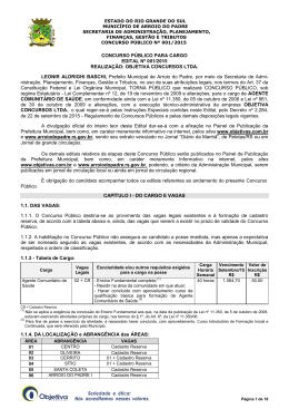 Edital n&deg; 001/2015