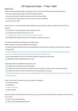 Prova - OAB/RJ