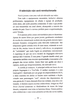 A telelevisao nao sera revolucionada