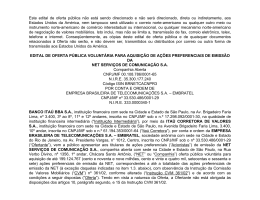 Este edital de oferta p&uacute;blica n&atilde;o est&aacute; sendo direcionado
