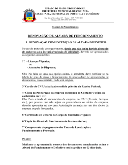 Manual de Procedimentos - Prefeitura Municipal de Corumbá