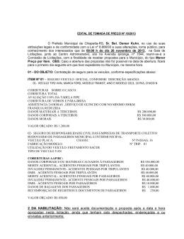 2 DA HABILITAÇÃO: Não será aceita documentação e