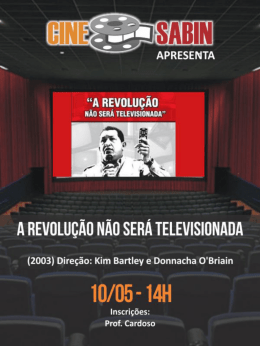 A REVDLU&Ccedil;&Atilde;U N&Atilde;O SER&Aacute; TELEVISIUNADA