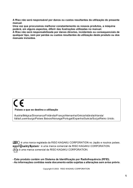 A Riso n&atilde;o ser&aacute; respons&aacute;vel por danos ou custos