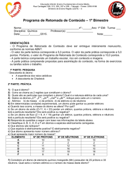 Qu&iacute;mica - Col&eacute;gio Amorim