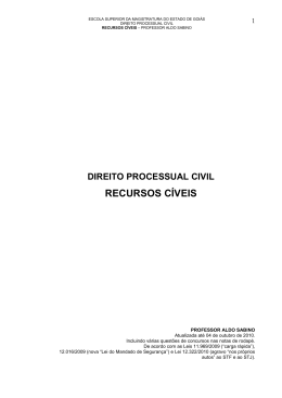 direito processual civil recursos c&iacute;veis
