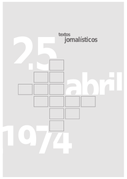 25 Abril - Uma Aventura para a Democracia