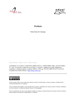 Pref&aacute;cio - SciELO Livros