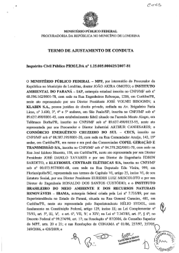 MINISTÉRIO PÚBLICO FEDERAL - Consórcio Energético Cruzeiro
