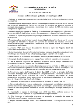 12ª conferência municipal de saúde de londrina - SINDSERV-LD