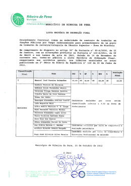 Lista Unitária de ordenaçao Final