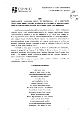 ` .u cAMAnA MunlcâPAL - Câmara Municipal de Espinho