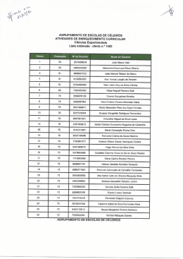AGRUPAMENTO DE ESCOLAS DE CELEIR&Oacute;S ATIVIDADES DE