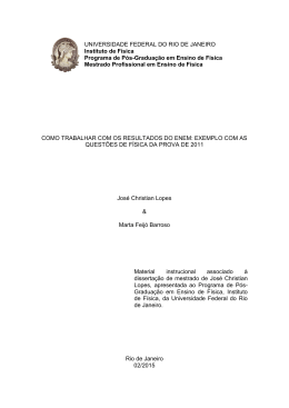 Exemplo com as quest&otilde;es de F&iacute;sica da prova de