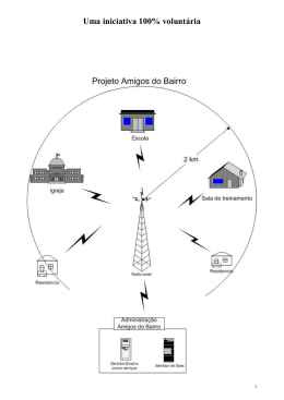 Projeto Amigos do Bairro.