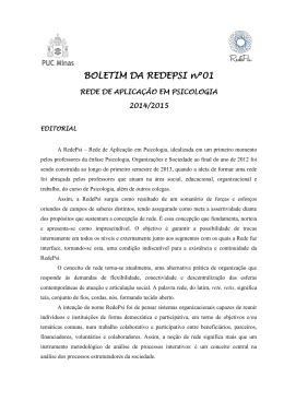 BOLETIM DA REDEPSI nº01