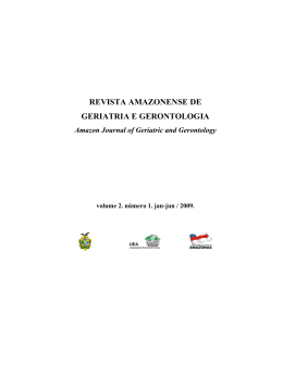 revista amazonense de geriatria e gerontologia